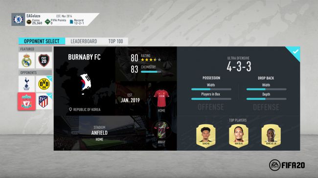 FIFA 20 Ultimate Team