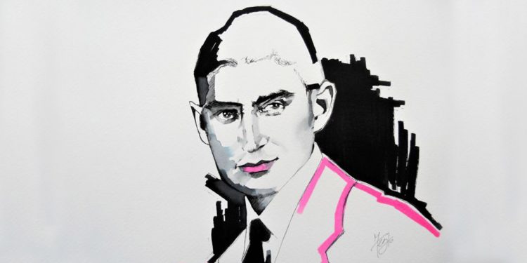 چهرهی فرانتس کافکا