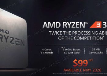 پردازنده AMD Ryzen 3100 تا ۴.۶ گیگاهرتز در هر هسته اورکلاک می‌شود