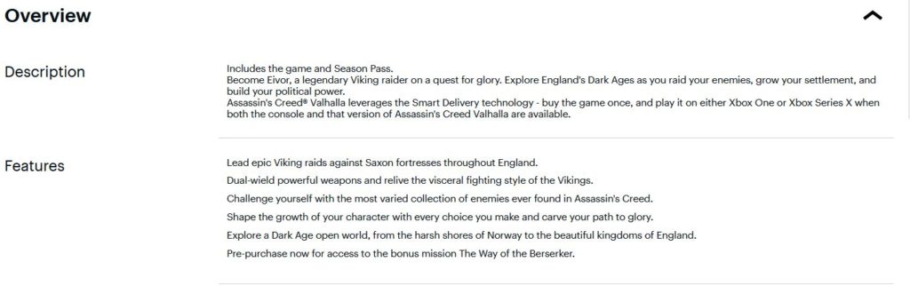 جزئیات خرده فروشی Best Buy از بازی Assassin’s Creed Valhalla