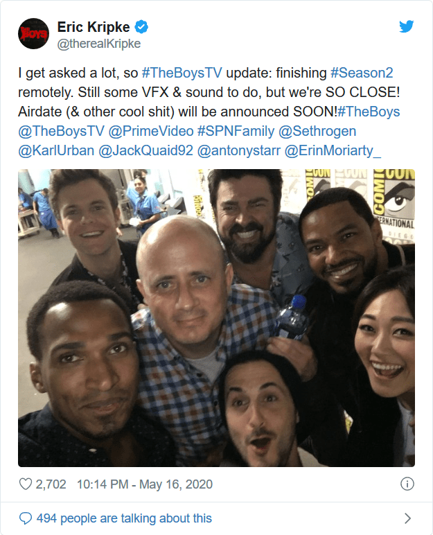توییت Kribe درباره فصل دوم سریال The Boys
