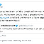 لویی ماهونی، بازیگر سریال دکتر هو در سن 81 سالگی درگذشت