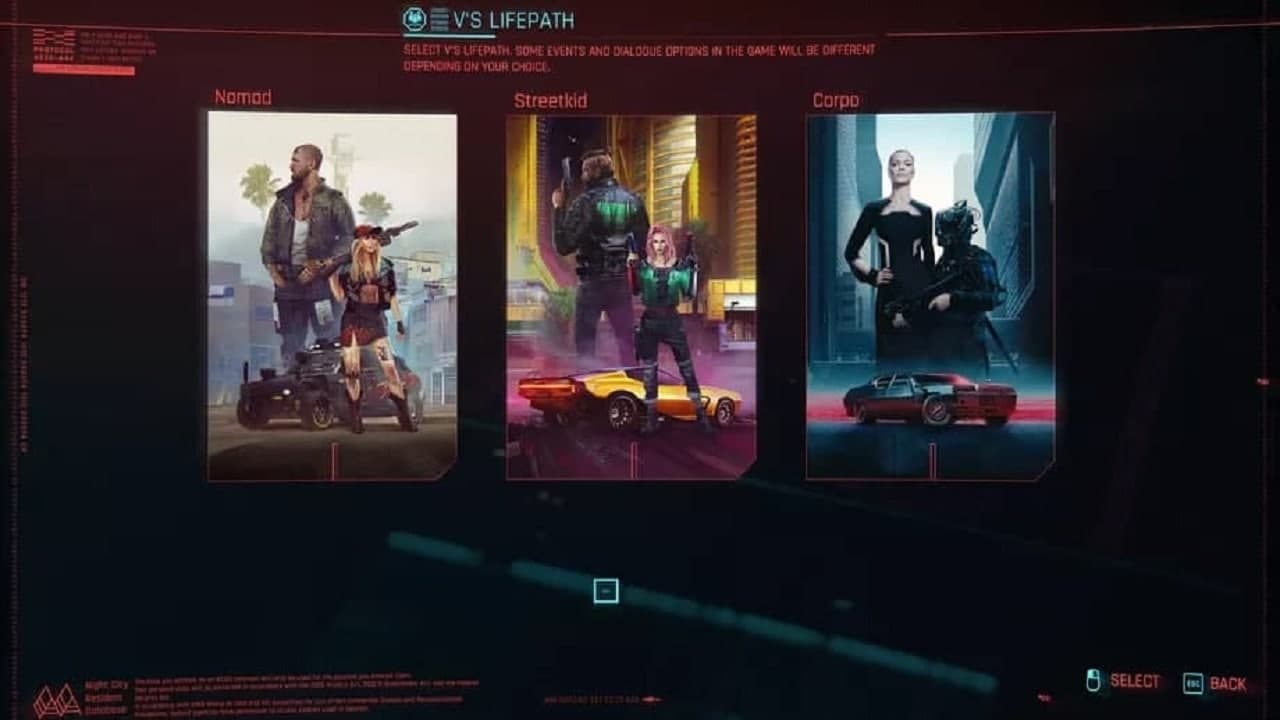 پیشینه‌های داستانی در Cyberpunk 2077