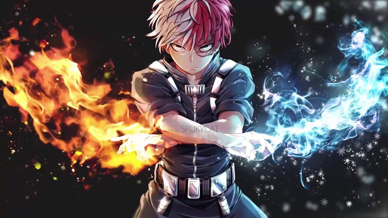 Shoto Todoroki از انیمه مدرسه قهرمانانه من