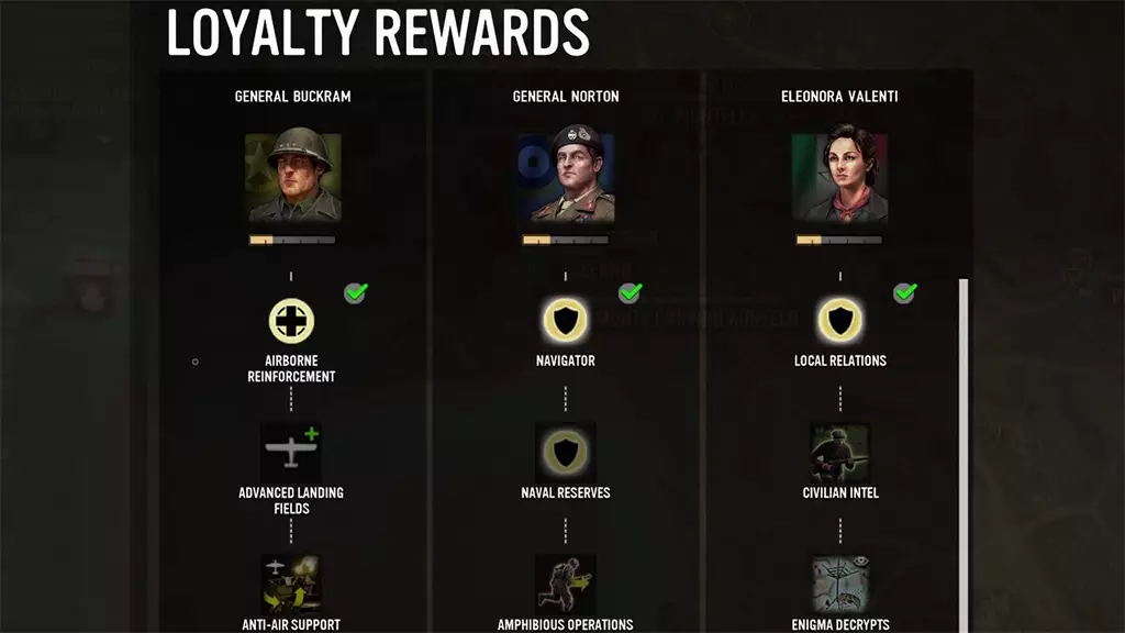 Loyalty system coh 3