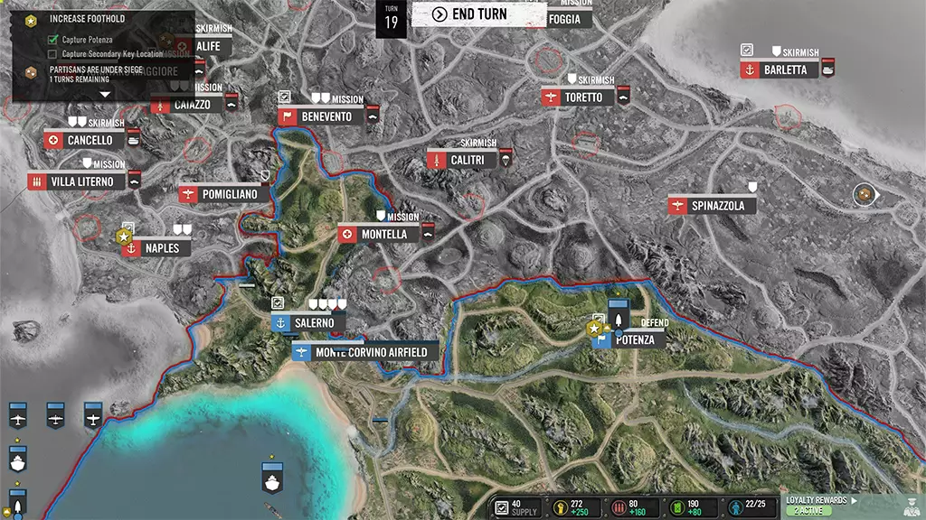 نقشه کمپین ایتالیا بازی Company of Heroes 3