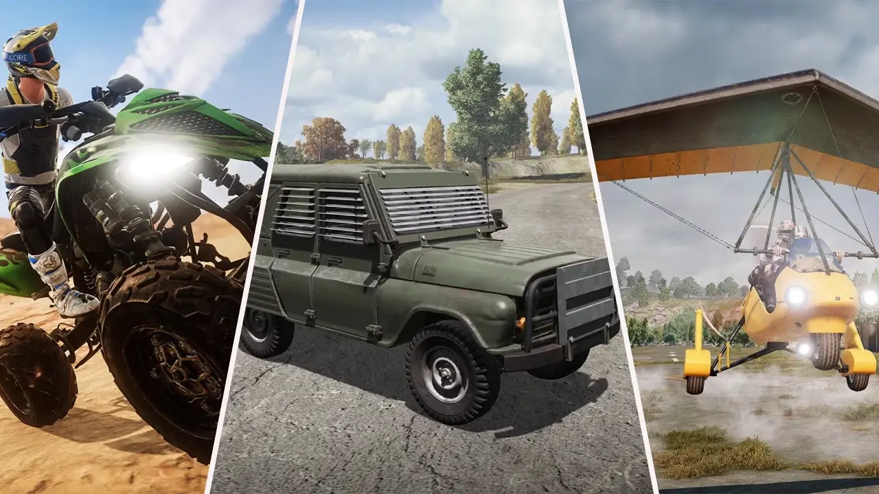 نکات استفاده از وسایل نقلیه در بازی پابجی موبایل